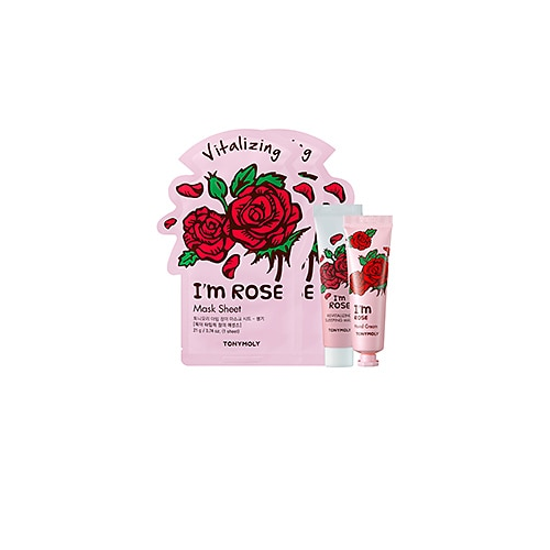 Набор из маски и крема для рук i'm rose cracker box - TONYMOLY TM HLDY 003
