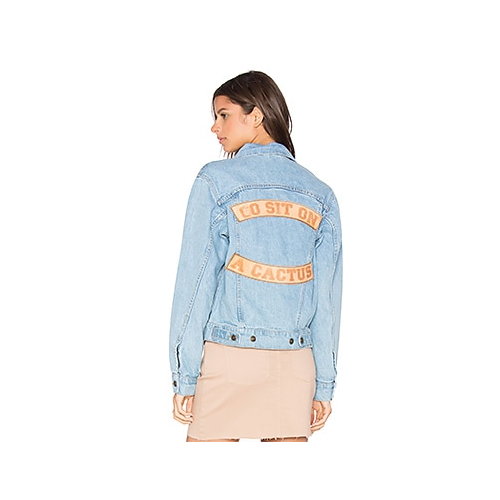 Джинсовая куртка go sit on a cactus - Understated Leather CACTUS