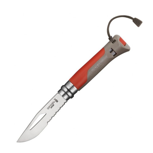 Складной нож OPINEL Outdoor Earth №08 8VRI, 190мм, красный / серый [001714]