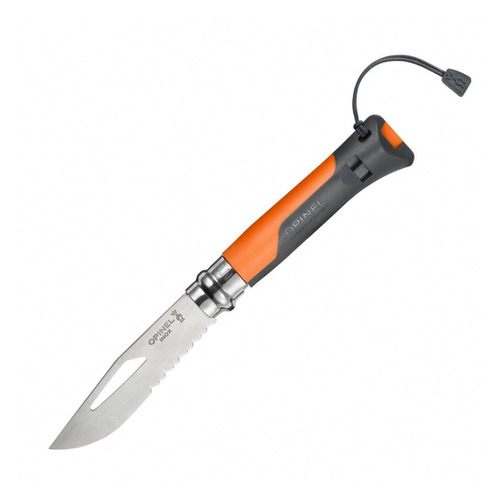 Складной нож OPINEL Outdoor Earth №08 8VRI, 190мм, оранжевый / серый [001577]