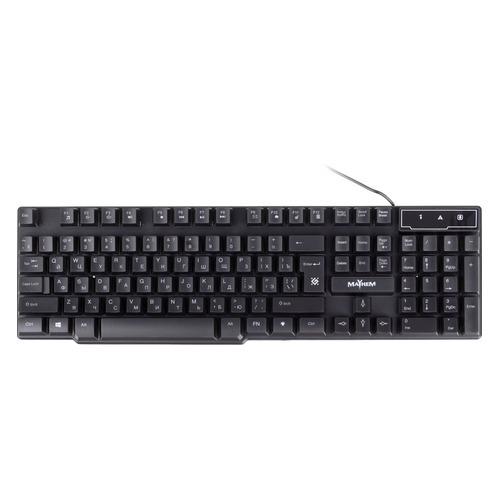 Клавиатура Defender Mayhem GK-360DL, USB, черный [45360]
