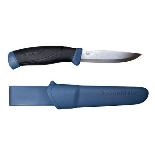 Нож MORAKNIV Companion Navy Blue, универсальный, 103мм, заточка прямая, стальной, синий/черный [13164]