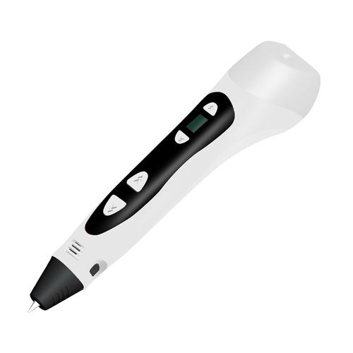 Ручка 3D Cactus CS-3D-PEN-C-WT, ЖК экран, ABS, PLA, белый