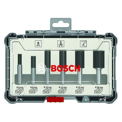 Набор фрез Bosch 2607017466, по дереву, 8мм, 6шт