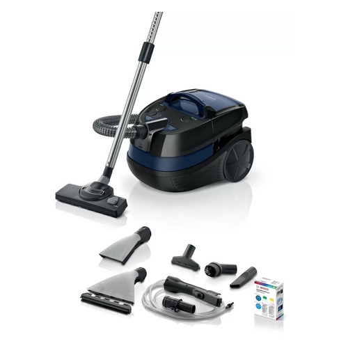 Пылесос Bosch BWD41700, 1700Вт, черный/синий