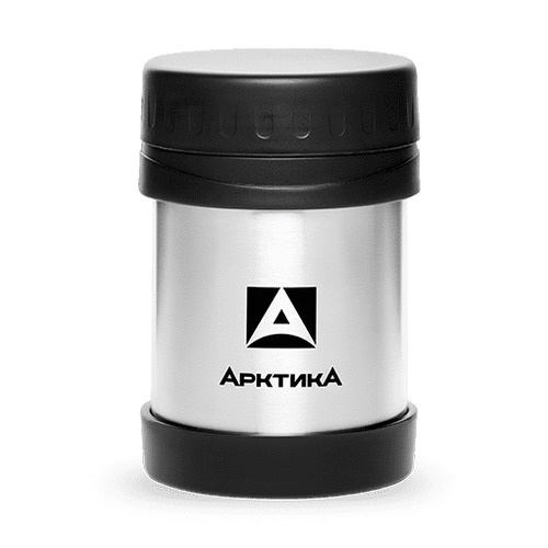 Термос АРКТИКА 402-350, 0.35л, серебристый/ черный [402-350/sil]