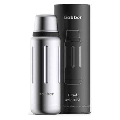 Термос BOBBER Flask-470, 0.47л, стальной/ черный [flask-470/matte]