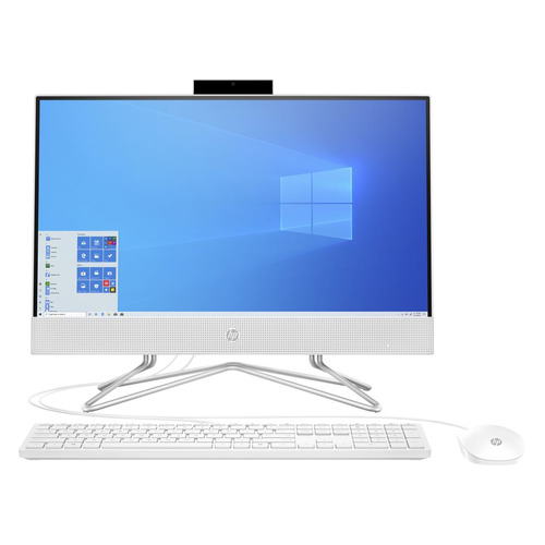 Моноблок HP 22-df0013ur, 21.5", Intel Celeron J4025D, 4ГБ, 1000ГБ, Intel UHD Graphics 600, Windows 10 Home, белый [14p52ea]
