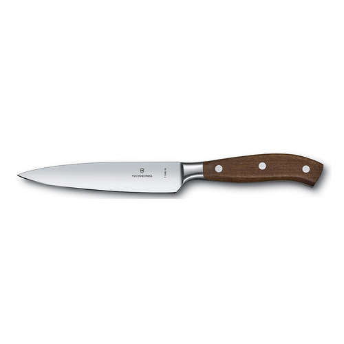 Нож кухонный Victorinox Grand Maitre, шеф, 150мм, заточка прямая, кованый, дерево [7.7400.15g]