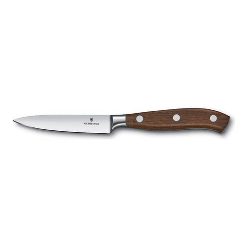 Нож кухонный Victorinox Grand Maitre, столовый, 100мм, заточка прямая, кованый, дерево [7.7200.10g]
