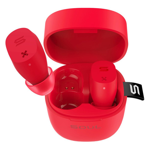 Гарнитура Soul ST-XX, Bluetooth, вкладыши, красный матовый [80000624]