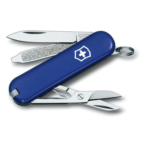 Складной нож Victorinox Classic, функций: 7, 58мм, синий , коробка подарочная [0.6223.2-033]