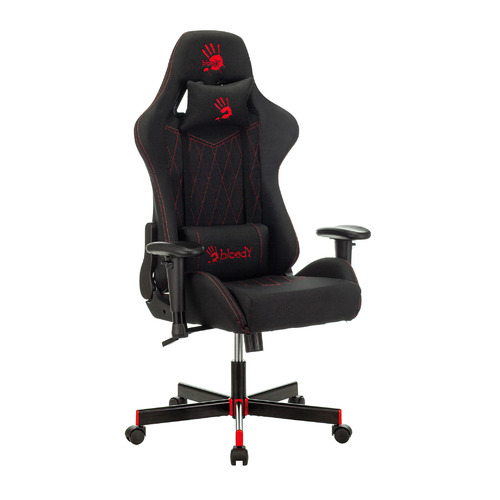 Кресло игровое A4TECH Bloody GC-850, на колесиках, ткань дышащая, черный