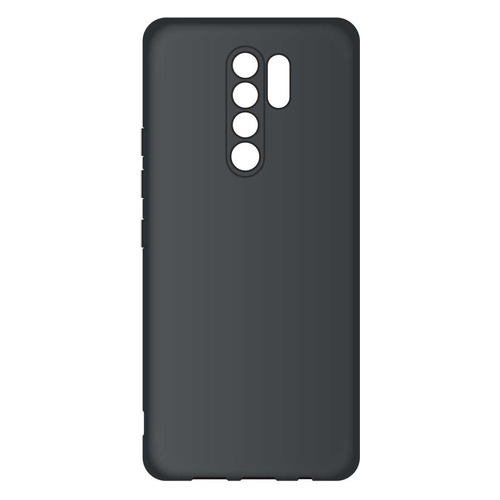 Чехол (клип-кейс) BORASCO Microfiber case, для Xiaomi Redmi 9, черный [39072]