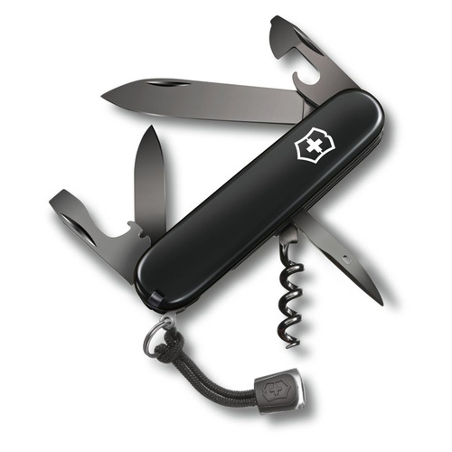 Складной нож Victorinox Spartan Onyx Black, функций: 12, 91мм, черный , коробка картонная [1.3603.31p]