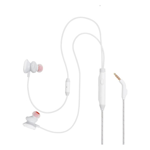 Гарнитура игровая JBL Quantum 50, для ПК и игровых консолей, вкладыши, белый [jblquantum50wht]