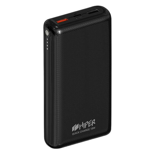 Внешний аккумулятор (Power Bank) HIPER Quick 20000, 20000мAч, черный [quick 20000 black]