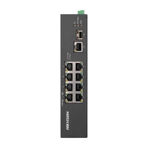Коммутатор Hikvision DS-3T0310HP-E/HS 8x100Mb 1G 1SFP 6PoE+ 110W неуправляемый