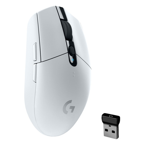 Мышь Logitech G305, игровая, оптическая, беспроводная, USB, белый [910-005291]