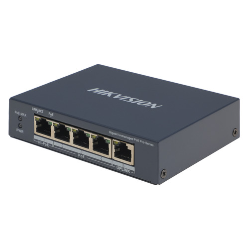 Коммутатор Hikvision DS-3E0505HP-E 5G 3PoE+ 60W неуправляемый