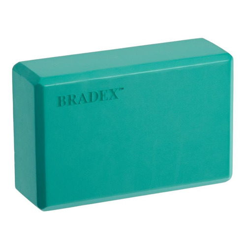 Блок для йоги Bradex SF 0408 пеноматериал 52кг/м3 ш.:150мм в.:230мм т.:75мм бирюзовый