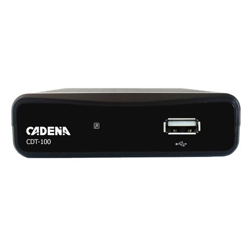 Ресивер DVB-T2 Cadena CDT-100 (TC), черный