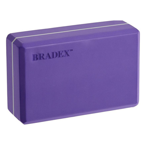 Блок для йоги Bradex SF 0409 пеноматериал 52кг/м3 ш.:150мм в.:150мм т.:75мм фиолетовый