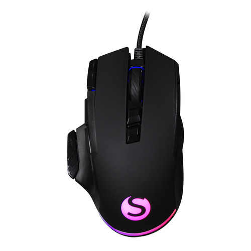 Мышь SUNWIND SW-M850G, игровая, оптическая, проводная, USB, черный [1422365]