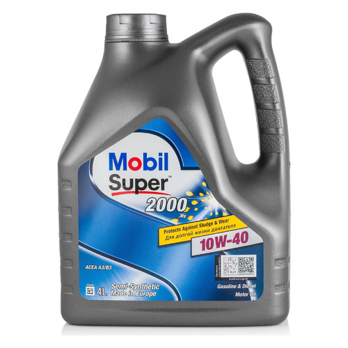 Моторное масло MOBIL Super 2000 x1 10W-40 4л. полусинтетическое [152568]