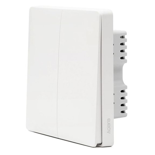 Умный выключатель двухклавишный AQARA Wall Switch [qbkg03lm]