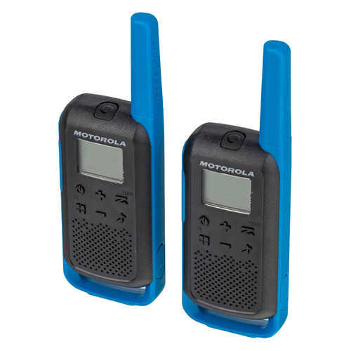 Комплект раций Motorola Talkabout Т62 8кан. до 8км компл.:2шт аккум. синий/черный (MT200)