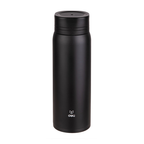 Термос Deli 17654Black, 0.48л, черный