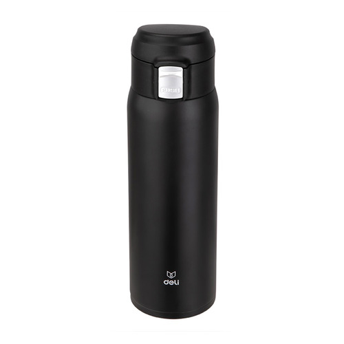 Термос Deli 17656Black, 0.48л, черный