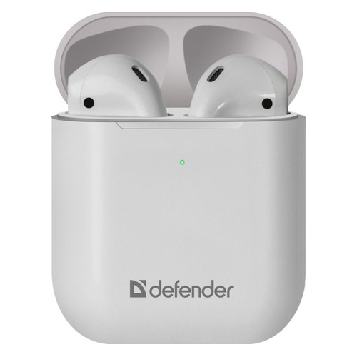 Гарнитура Defender Twins 631, Bluetooth, вкладыши, белый [63631]