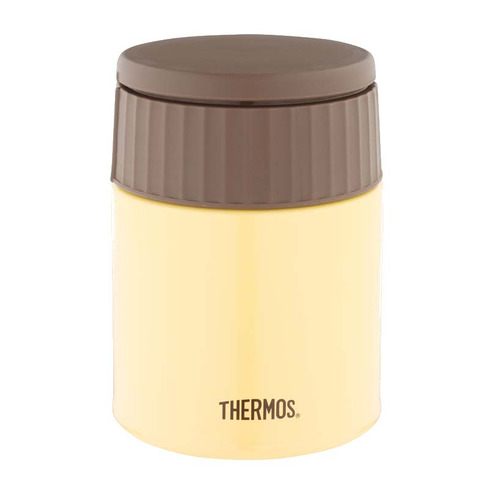 Термос Thermos JBQ-400-BNN, 0.4л, желтый/ коричневый [924704]