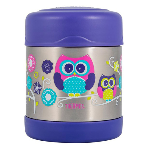 Термос Thermos F3008OW, 0.29л, фиолетовый/ рисунок [156655]