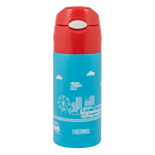 Термос Thermos FHL-401F BL, 0.4л, голубой/ красный [320353]