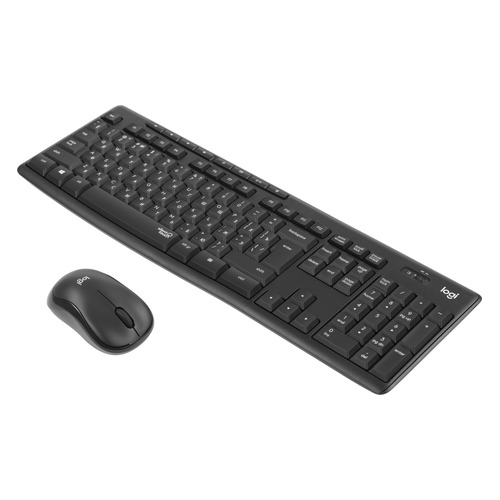 Комплект (клавиатура+мышь) Logitech MK295 Silent Wireless Combo, USB, беспроводной, черный [920-009807]