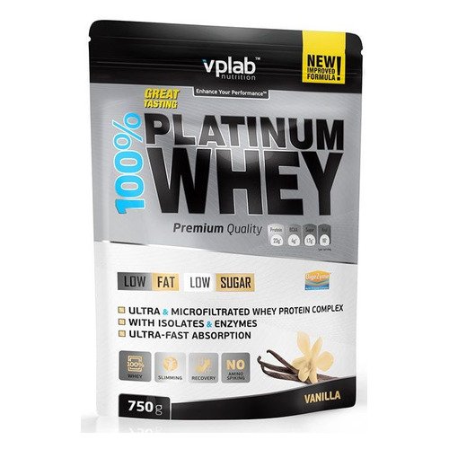 Протеин VPLAB Platinum Whey, порошок, 750гр, ваниль [vp53943]