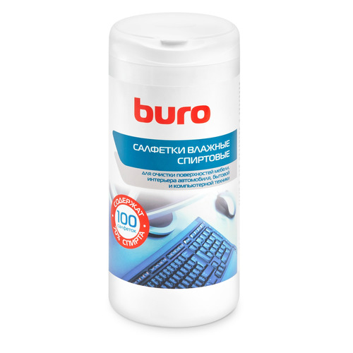Салфетки влажные Buro BU-AN32, антибактериальные, 100шт