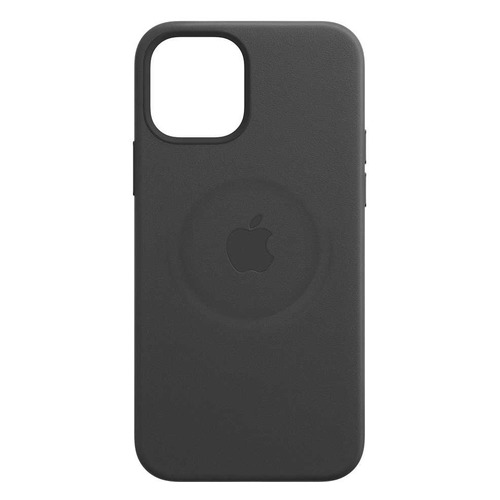 Чехол (клип-кейс) Apple Leather Case with MagSafe, для Apple iPhone 12 mini, черный [mhka3ze/a]