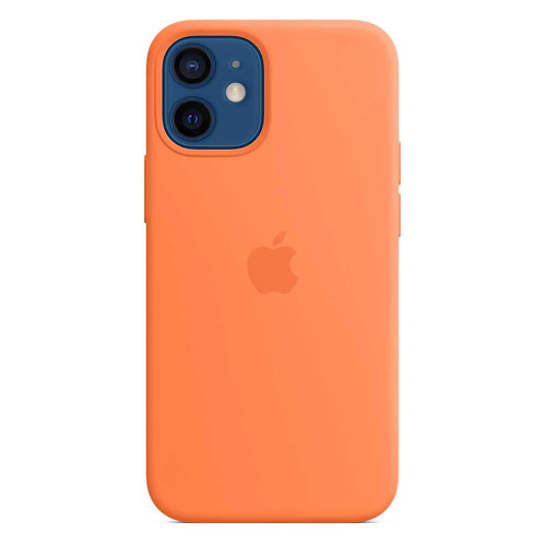 Чехол (клип-кейс) Apple Silicone Case with MagSafe, для Apple iPhone 12 mini, кумкват [mhkn3ze/a]