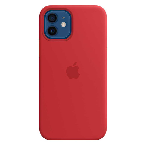 Чехол (клип-кейс) Apple Silicone Case with MagSafe, для Apple iPhone 12/12 Pro, красный [mhl63ze/a]