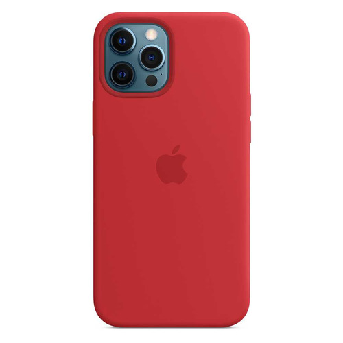 Чехол (клип-кейс) Apple Silicone Case with MagSafe, для Apple iPhone 12 Pro Max, красный [mhlf3ze/a]
