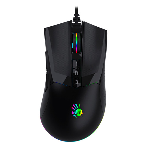 Мышь A4TECH Bloody W90 Pro, игровая, оптическая, проводная, USB, черный