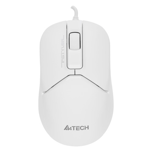 Мышь A4TECH Fstyler FM12S, оптическая, проводная, USB, белый [fm12s white]