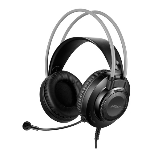Гарнитура A4TECH Fstyler FH200i, для компьютера, накладные, серый [fh200i grey]