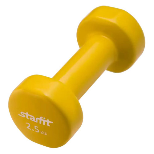 Гантель Starfit DB-101 1гант. 2.5кг винил. желтый (УТ-00007045)