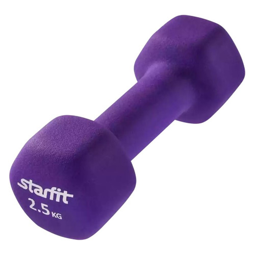 Гантель Starfit DB-201 1гант. 2.5кг неопр. фиолетовый (УТ-00009071)
