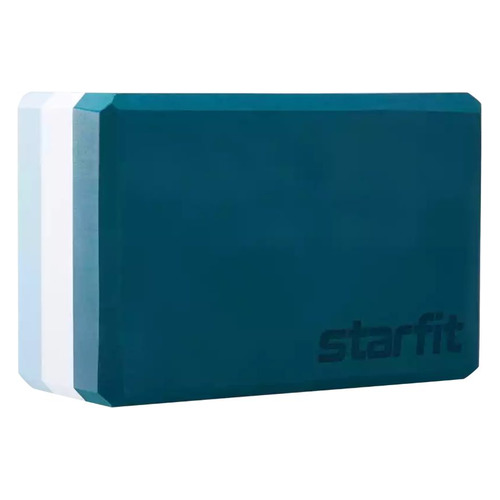 Блок для йоги Starfit YB-201 ш.:228мм в.:152мм т.:100мм радуга изумрудная (УТ-00016906)